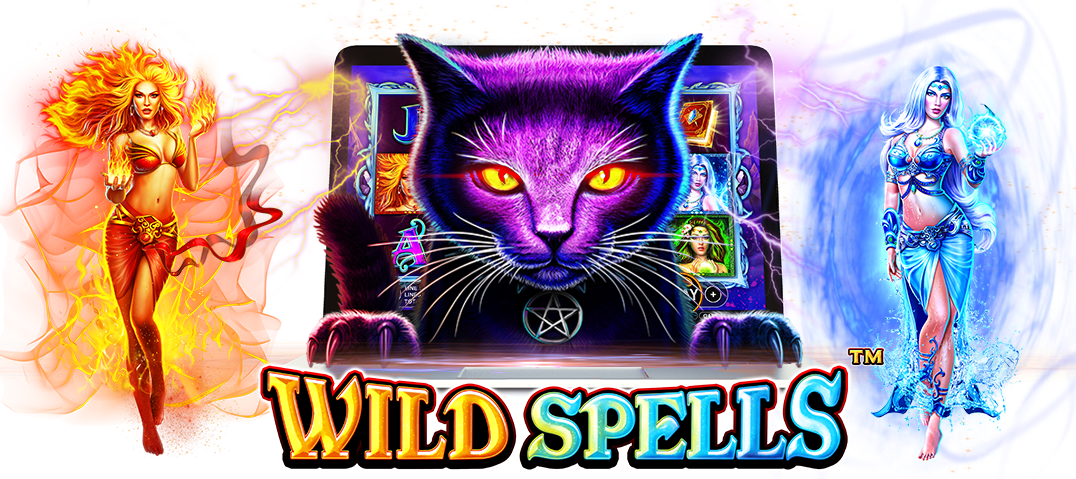 Wild Spells Slot Game - Wild Spells Slot Clipart (1076x479), Png Download