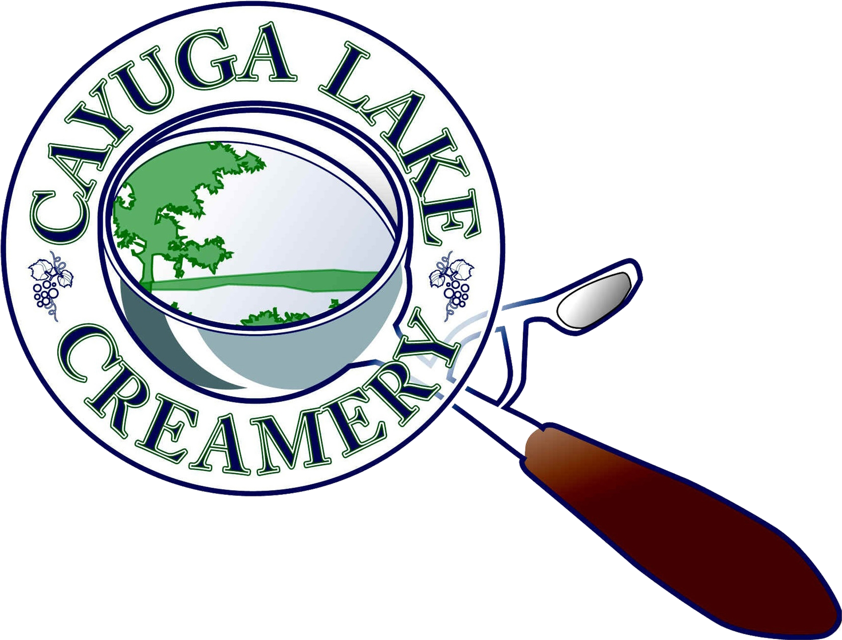 Cayuga Lake Creamery Floating Logo - Marble Slab Creamery Clipart (1790x1337), Png Download