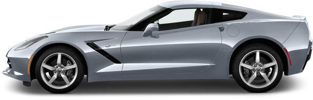 Chevrolet Corvette Stingray 1lt - Jaguar F Type Side View Clipart (640x480), Png Download