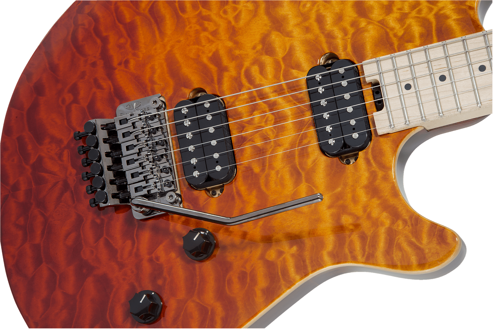 Evh Wolfgang Standard Quilt Maple Tri Fade Finish Eddie - Evh Wolfgang Standard Tri Fade Clipart (1600x1068), Png Download