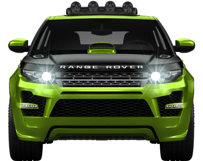 Range Rover Evoque 5 Door'12 By Kwebbelkop - Compact Sport Utility Vehicle Clipart (1004x373), Png Download