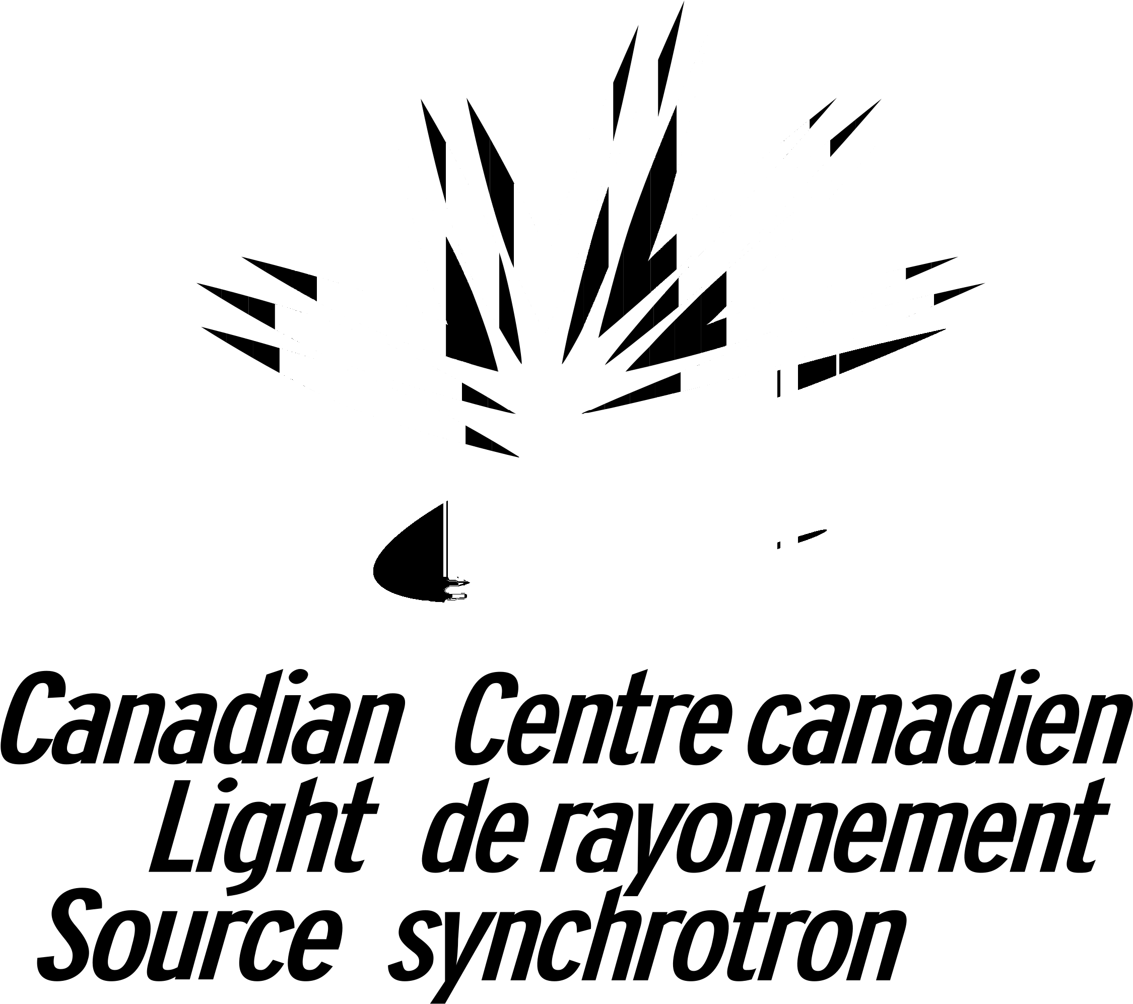 Canadian Light Source Logo Black And White - Poster Clipart (2400x2400), Png Download