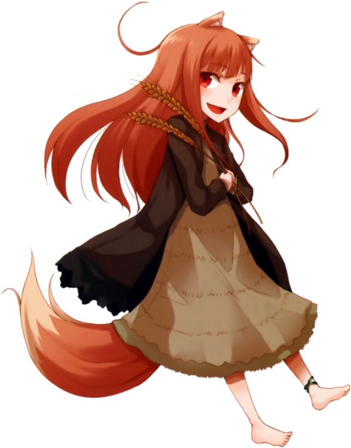 Horo Render By Lightangelfaye-d80gg4d Wolf Tail, Animal - Spice And Wolf Banner Clipart (793x1008), Png Download