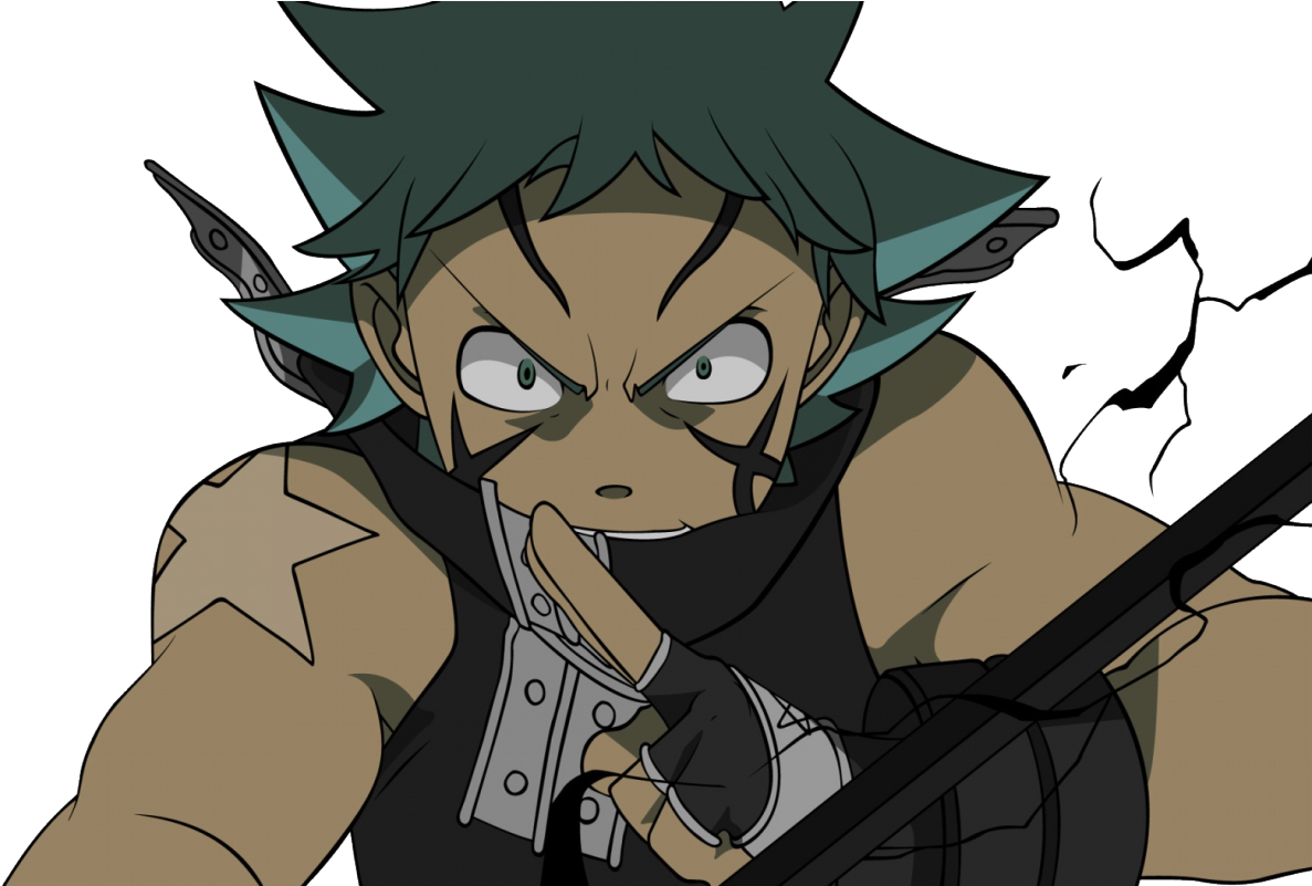 Black*star Black Star Black Star Transparent Transparent - Black Star From Soul Eater Clipart (1280x800), Png Download