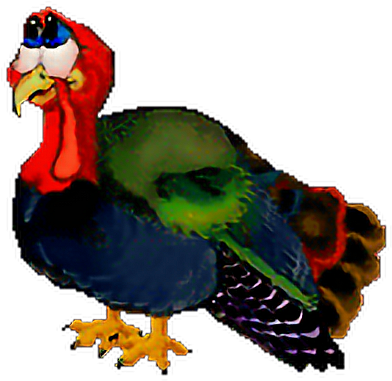 #sticker #pavo #freetoedit - Animated Turkey Clipart (588x580), Png Download