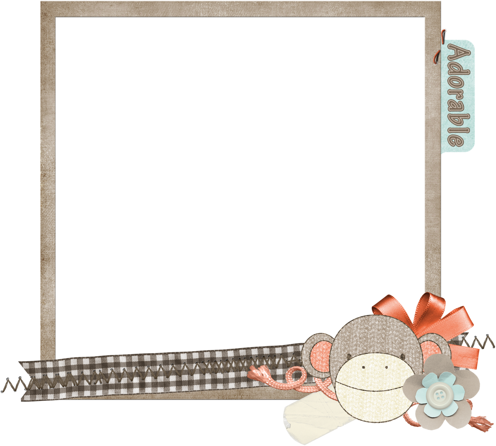 Hey Everyone - Picture Frame Clipart (1600x1600), Png Download
