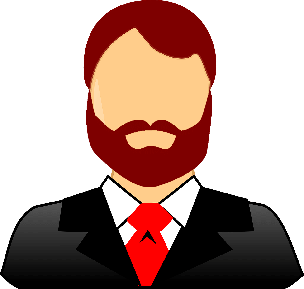Beards In The Workplace Law - Transparent Businessman Clipart - Png Download (1280x1216), Png Download