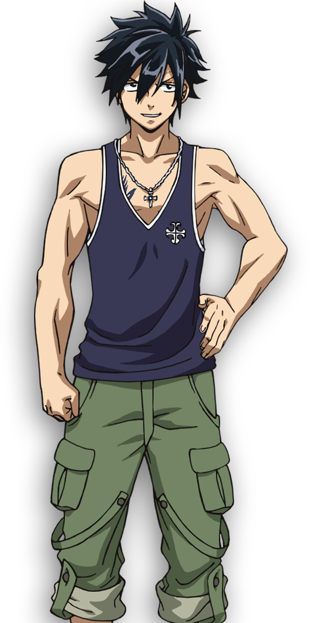 Daily Anime Art - Gray Fullbuster Dragon Cry Clipart (1000x2010), Png Download