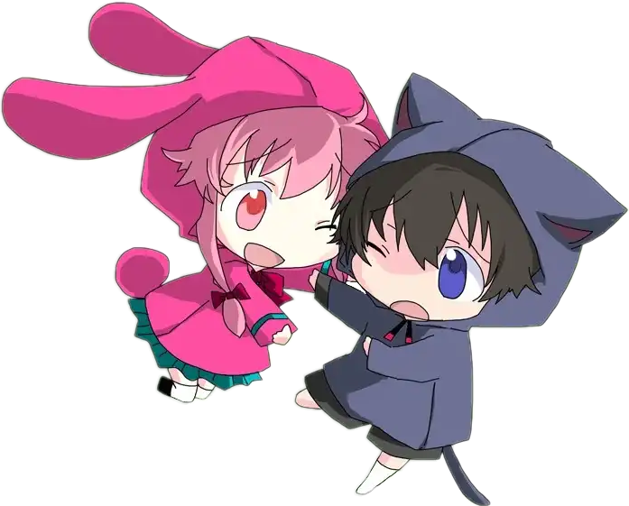 #yunogasai #yukiteruamano #mirainikki #futurediary - Amano Yukiteru E Gasai Yuno Clipart (697x561), Png Download