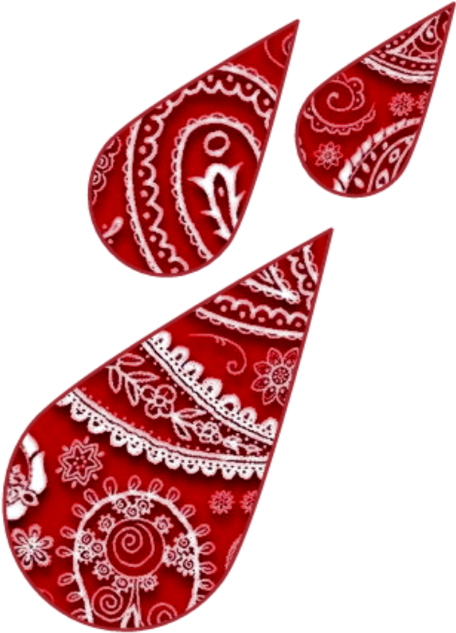 #teardrops #bandanna #red #sad #crying #tears #gang - Illustration Clipart (1024x1024), Png Download