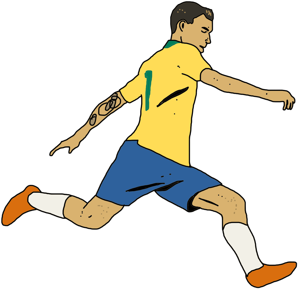 In This Video, We Take A Look At How Coutinho Is Settling - Jumping Clipart (1200x1062), Png Download