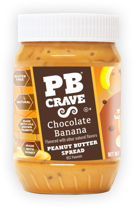 Chocolate Banana - 16oz Jar - Honey Clipart (746x746), Png Download