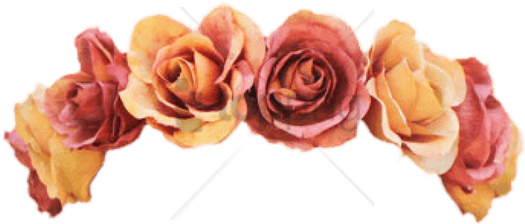 Free Png Transparent Flower Crown Png Png Image With - Orange Flower Crown Png Clipart (850x389), Png Download