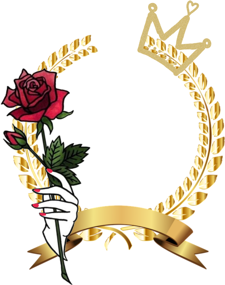 #crown #awards #rose - Golden Laurel Wreath Png Clipart (1024x1024), Png Download