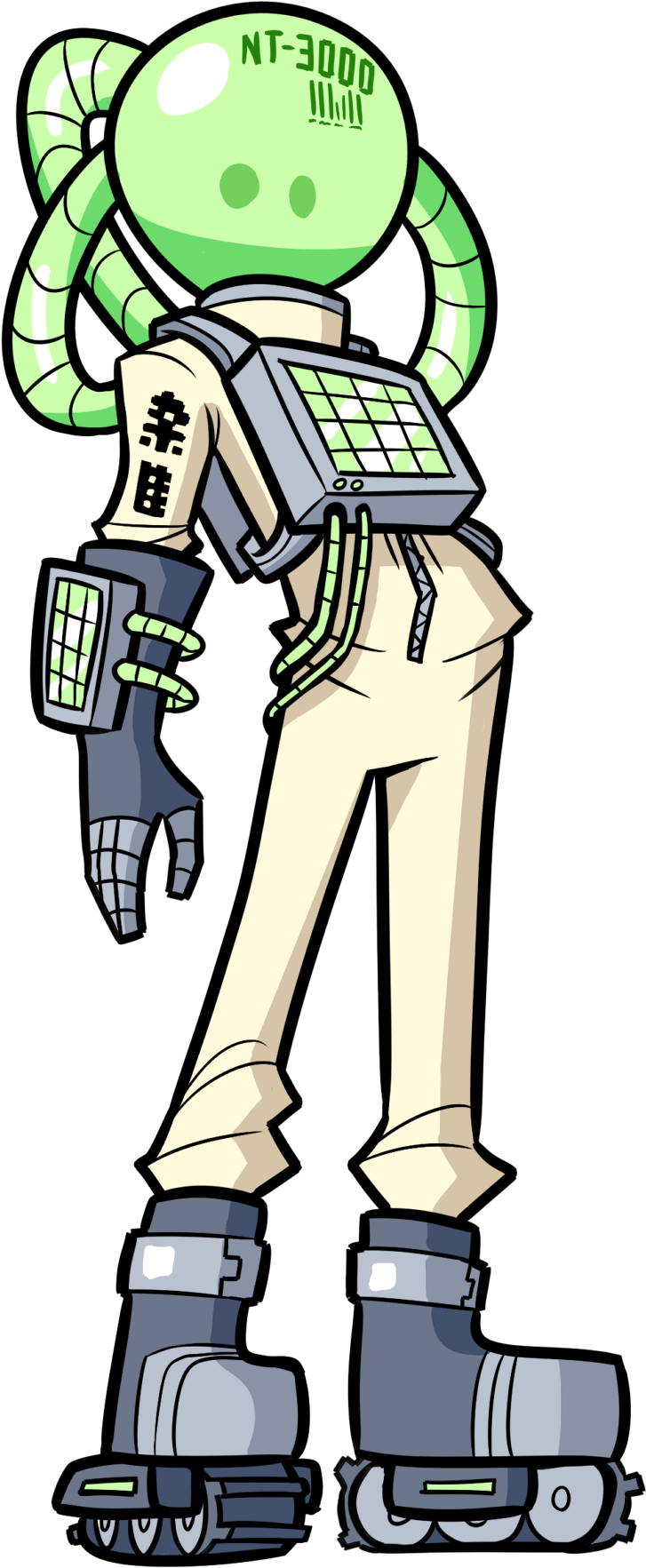 Jet Set Radio Redesign Project 16/19 - Jet Set Radio Robot Clipart (1280x1920), Png Download