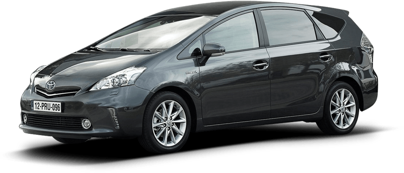 Toyota Prius Plus - Toyota Aqua 2013 Grey Clipart (800x400), Png Download