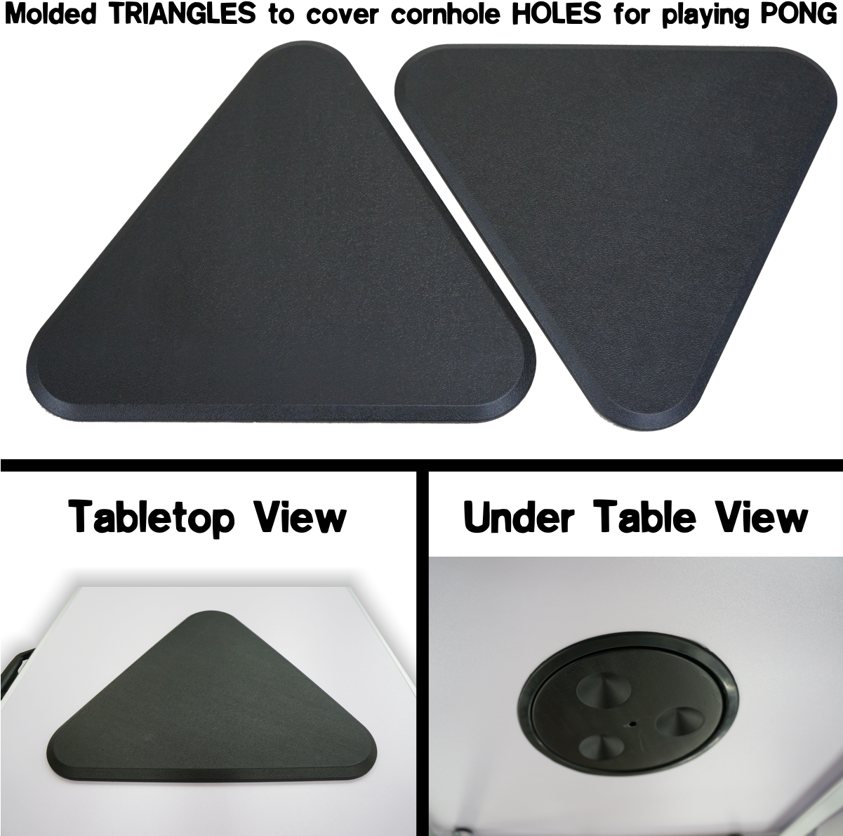 2 In 1 Cornhole Boards &amp - Triangle Clipart (1200x1200), Png Download