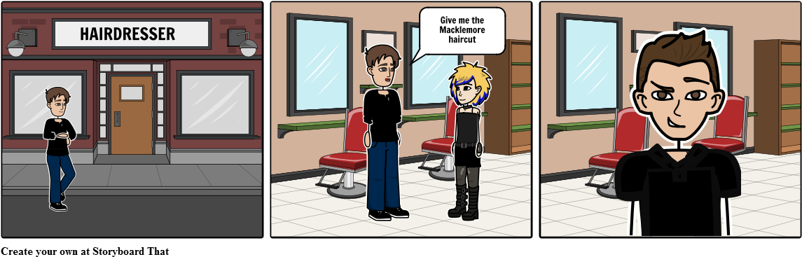 Macklemore Haircut - Cartoon Clipart (1164x385), Png Download