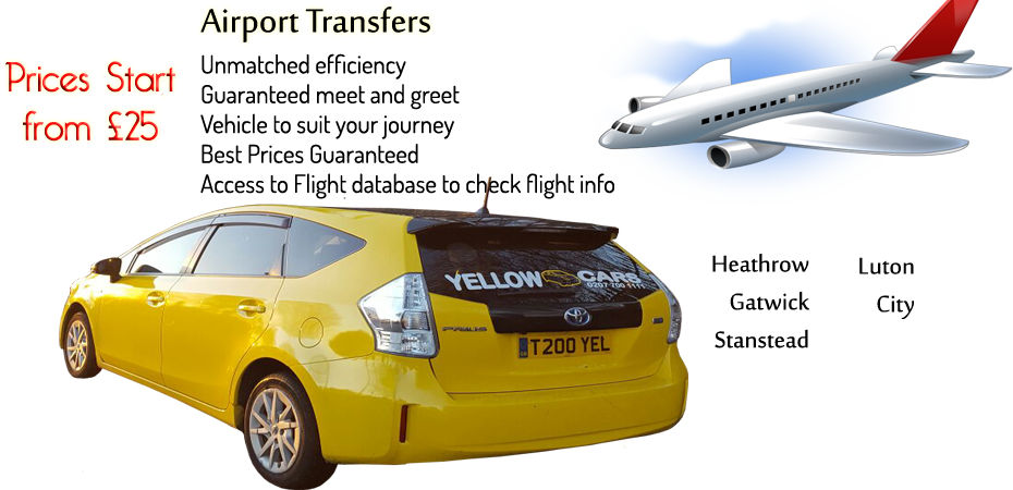 Request Quote/book Online - Yellow Cars London Clipart (930x450), Png Download