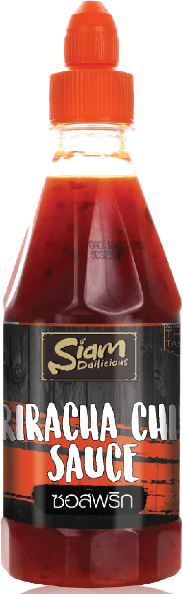 Sriracha Chili Sauce - Glass Bottle Clipart (629x2004), Png Download