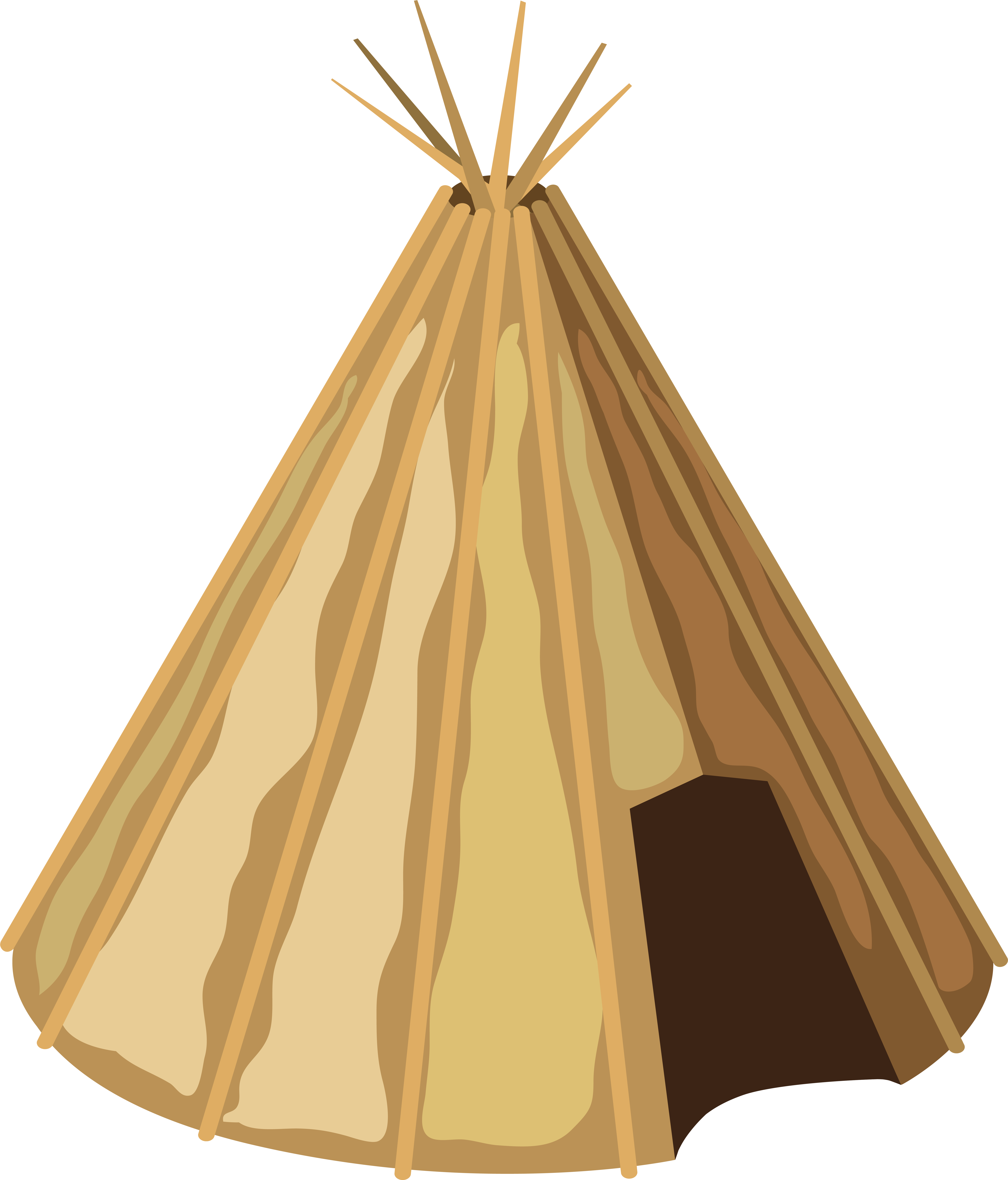 Tipi Tent Transparent Image Clipart (6855x8000), Png Download