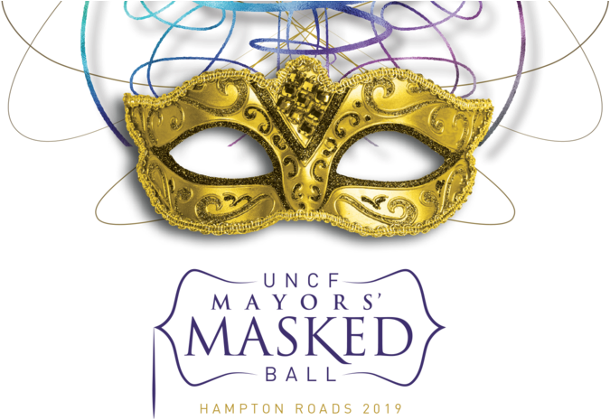 Hampton Roads Mayors' Masked Ball - Uncf Mayor's Masked Ball 2019 Clipart (775x515), Png Download