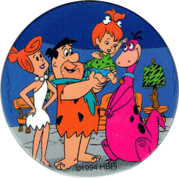 Hanna Barbera > Flintstones 31 The Flintstone Family - Fred Flintstone Family Clipart (600x600), Png Download