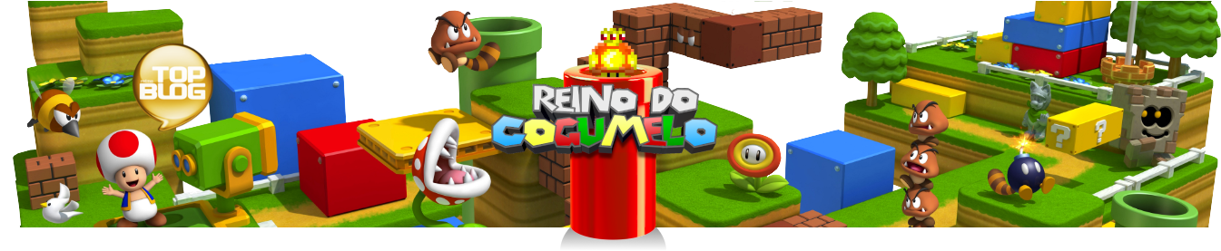 Reino Do Cogumelo - Super Mario 3d Land Banner Clipart (1366x306), Png Download