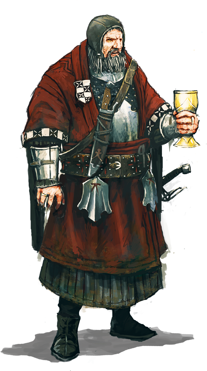 Bloody Baron From Witcher - Witcher 3 Phillip Strenger Clipart (938x1559), Png Download