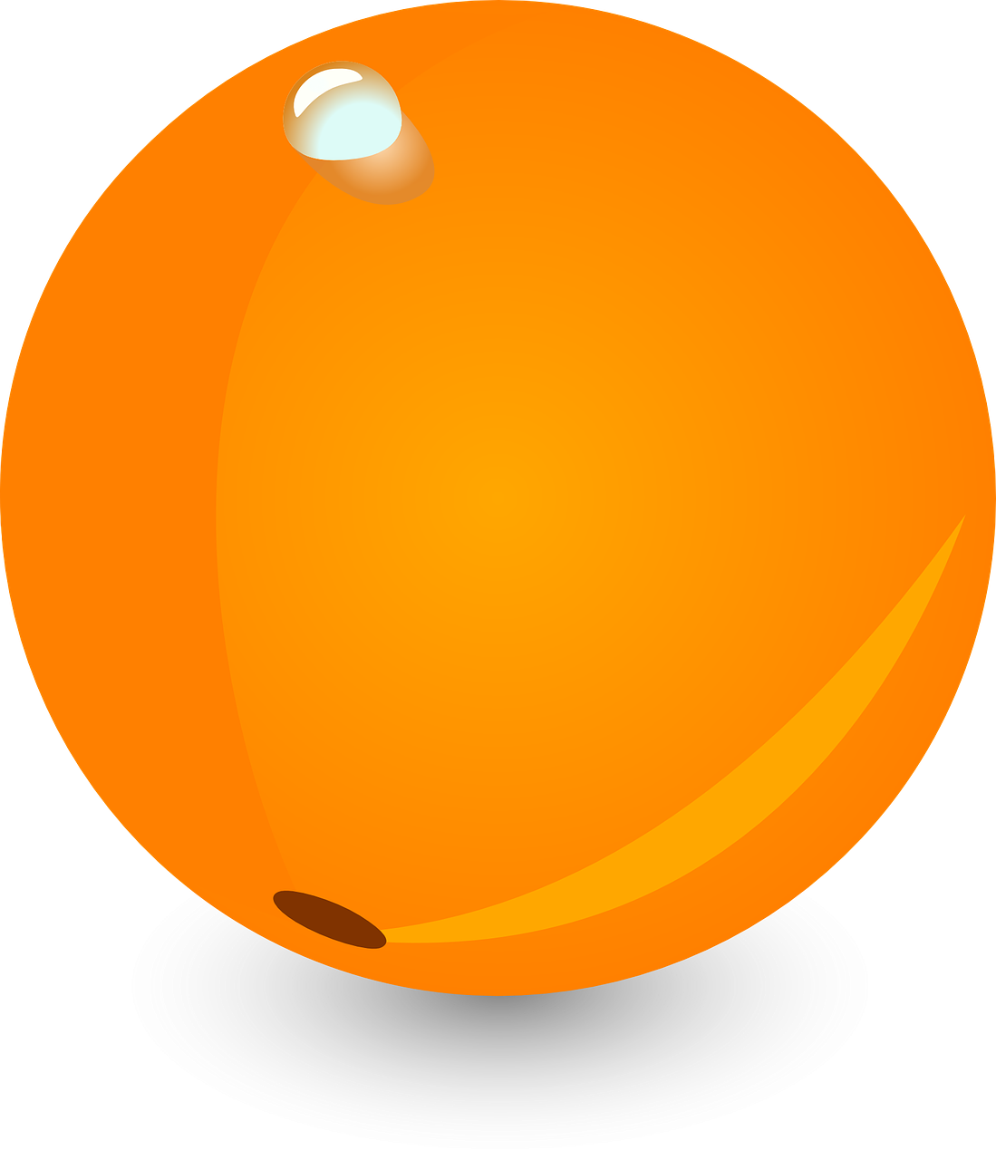 Orange Fruit Vitamins Drop Png Image Clipart (1099x1280), Png Download