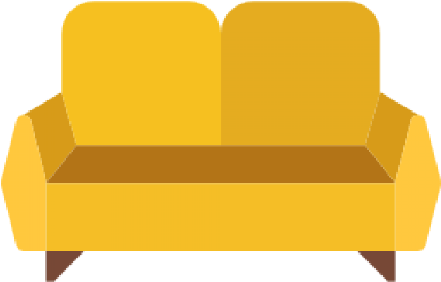 Couch Flat Icon Clipart (640x480), Png Download