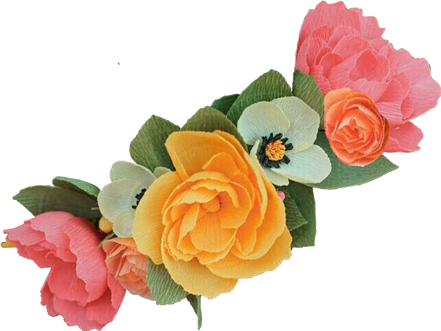Flowercrown Sticker - Garden Roses Clipart (639x480), Png Download