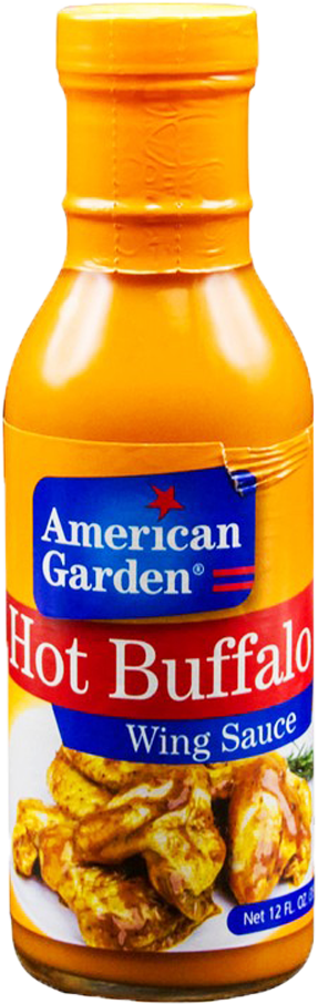American Garden Sauce Hot Buffalo Wing 355 Ml - American Garden Hot Buffalo Wing Sauce Clipart (1000x1000), Png Download