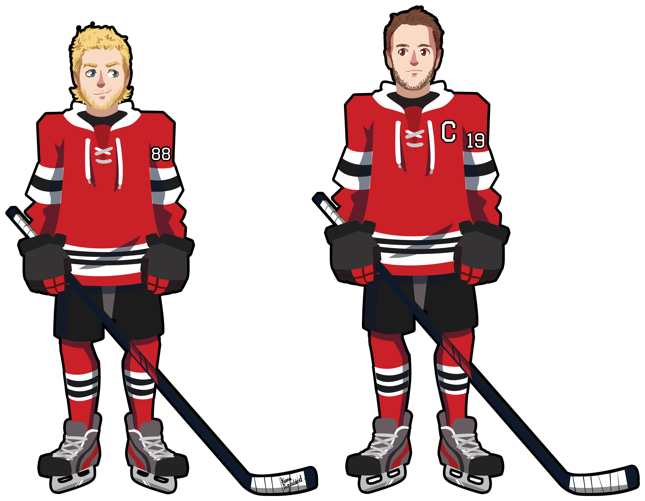 College Ice Hockey Clipart (2728x2246), Png Download