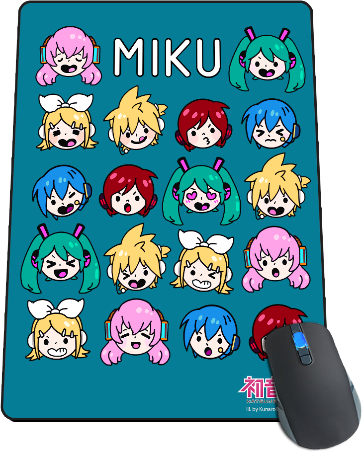 Miku Chibi Clipart (1000x1000), Png Download