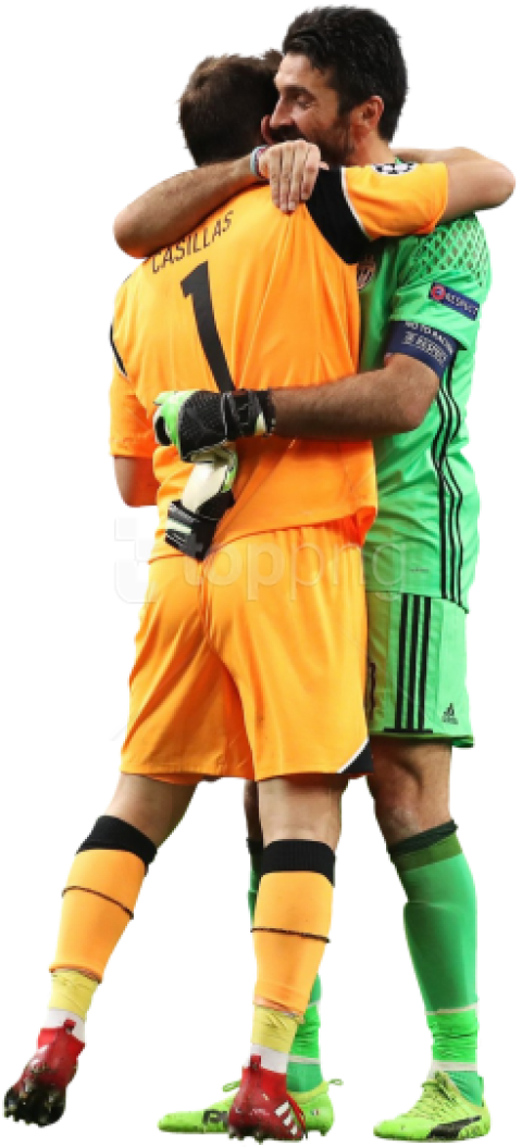 Download Iker Casillas & Gianluigi Buffon Png Images - Iker Casillas Y Buffon Clipart (480x1054), Png Download