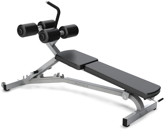 Gym Equipment Transparent Background - Matrix Adjustable Crunch Bench Clipart (690x470), Png Download