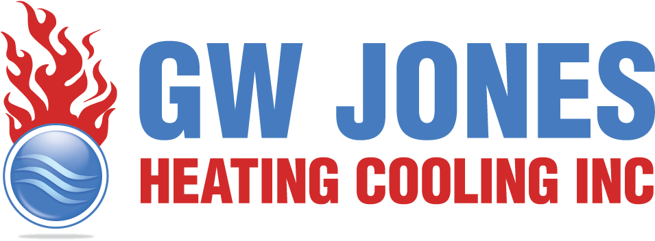 Gw Jones Heating & Cooling - Electric Blue Clipart (978x367), Png Download