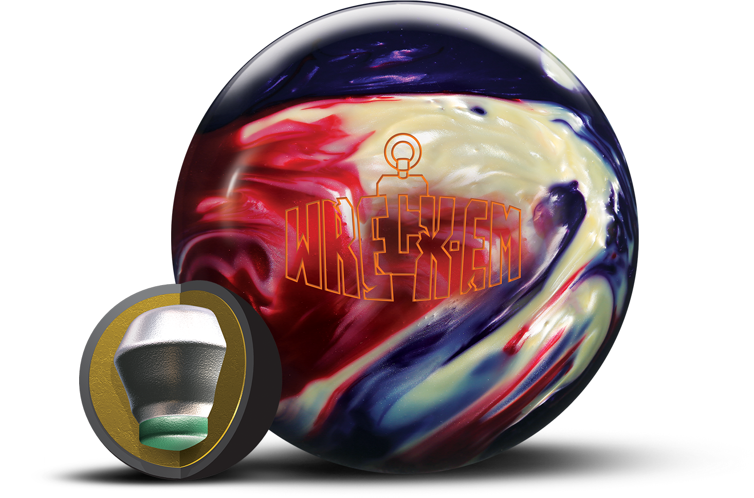 Roto Grip Wreck-em Bowling Ball - Roto Grip Wreck Em Clipart (1500x1000), Png Download