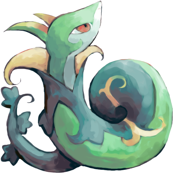 View Serperior By Sailorclef-d4i7ouq , - Cartoon Clipart (600x597), Png Download