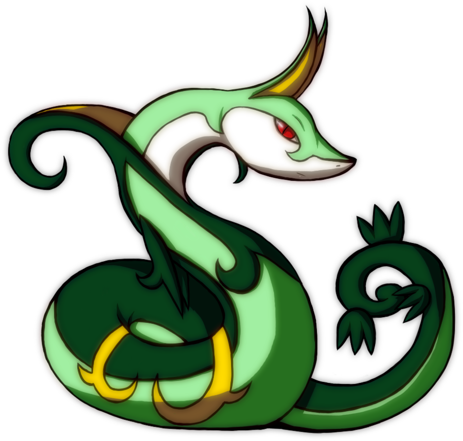 Serperior - Pokemon Cobra De Planta Clipart (900x858), Png Download