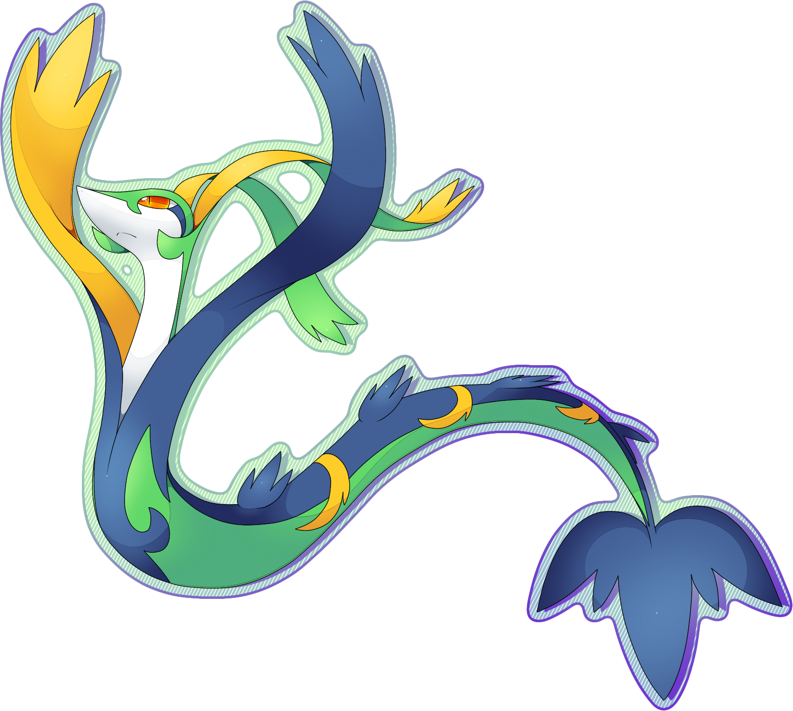 View Mega Serperior By Sylvaur-d6k35xn , - Pokemon Mega Serperior Clipart (1598x1433), Png Download