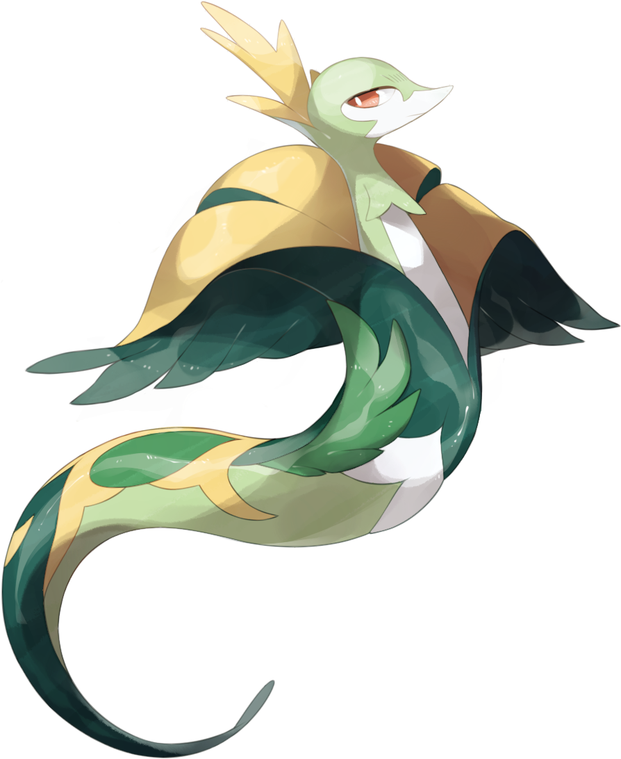 Mega Serperior Is Back With Some More Design Tweaks - Mega Serperior Clipart (979x1133), Png Download