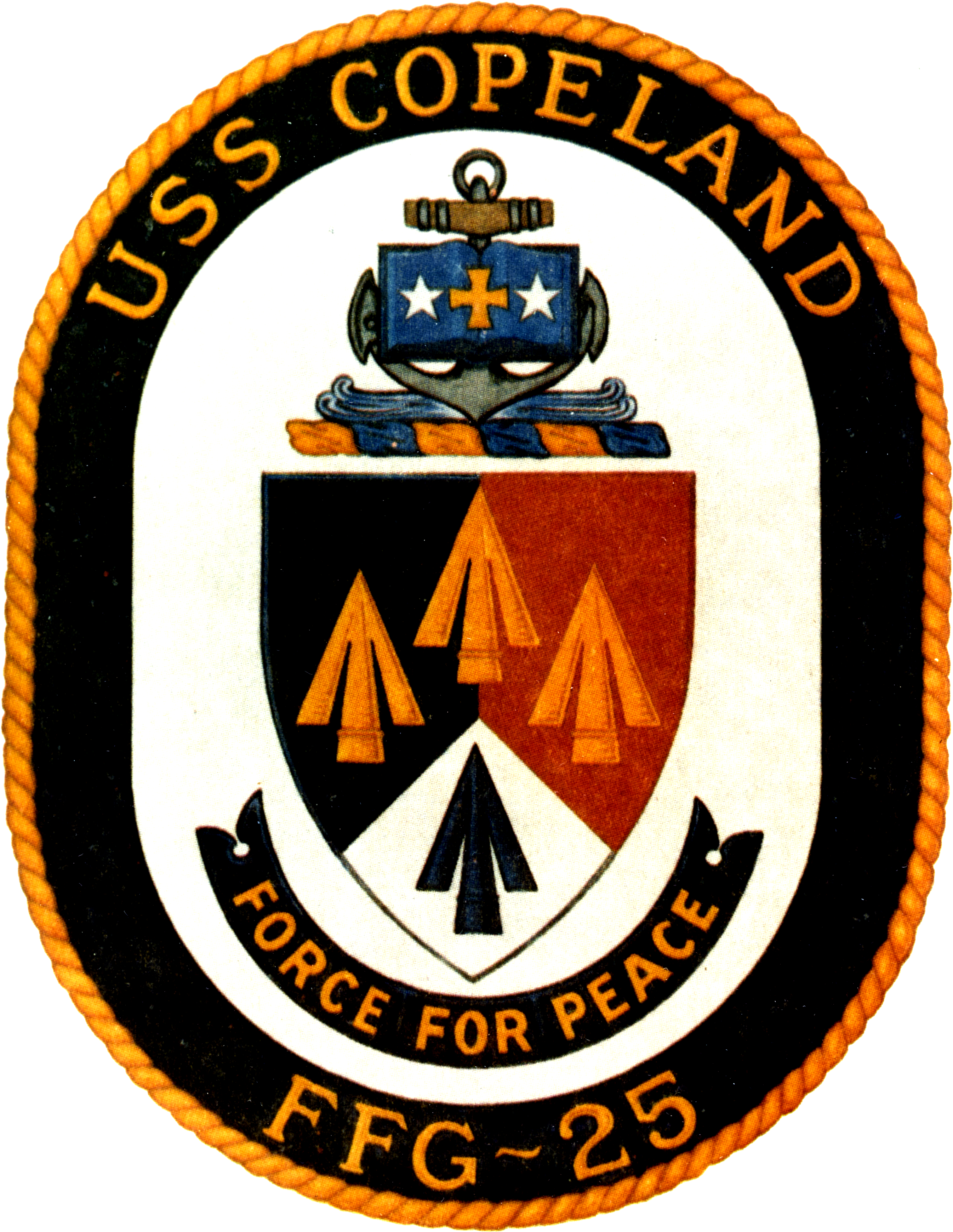 Uss Copeland Insignia, 1981 (nh 100913 Kn) - Kimball Union Academy Logo Clipart (2708x3479), Png Download