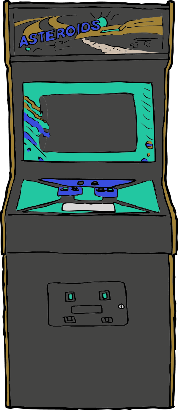 Joystick Clipart Arcade - Cartoon - Png Download (600x1383), Png Download