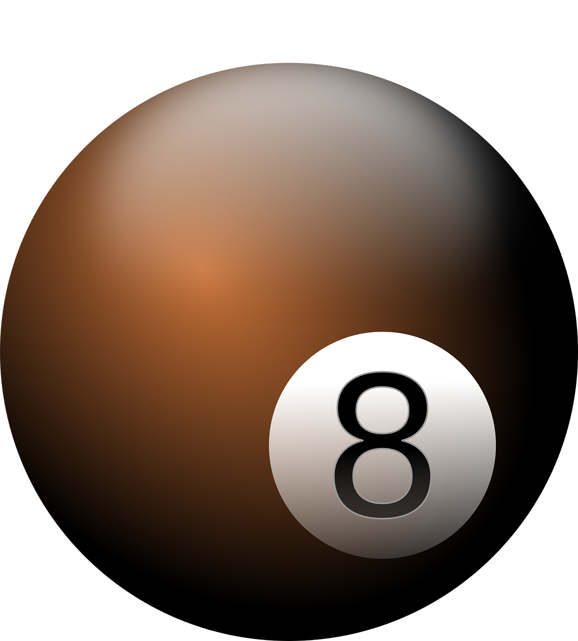 Eight Ball Billiard Billiard Ball Png Image - Billiard Ball Clipart (1155x1280), Png Download