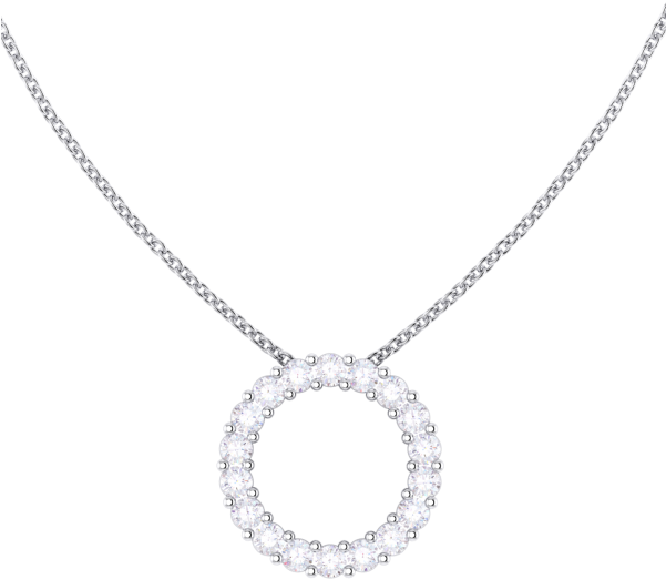 Diamond Circle Pendant - Locket Clipart (600x600), Png Download