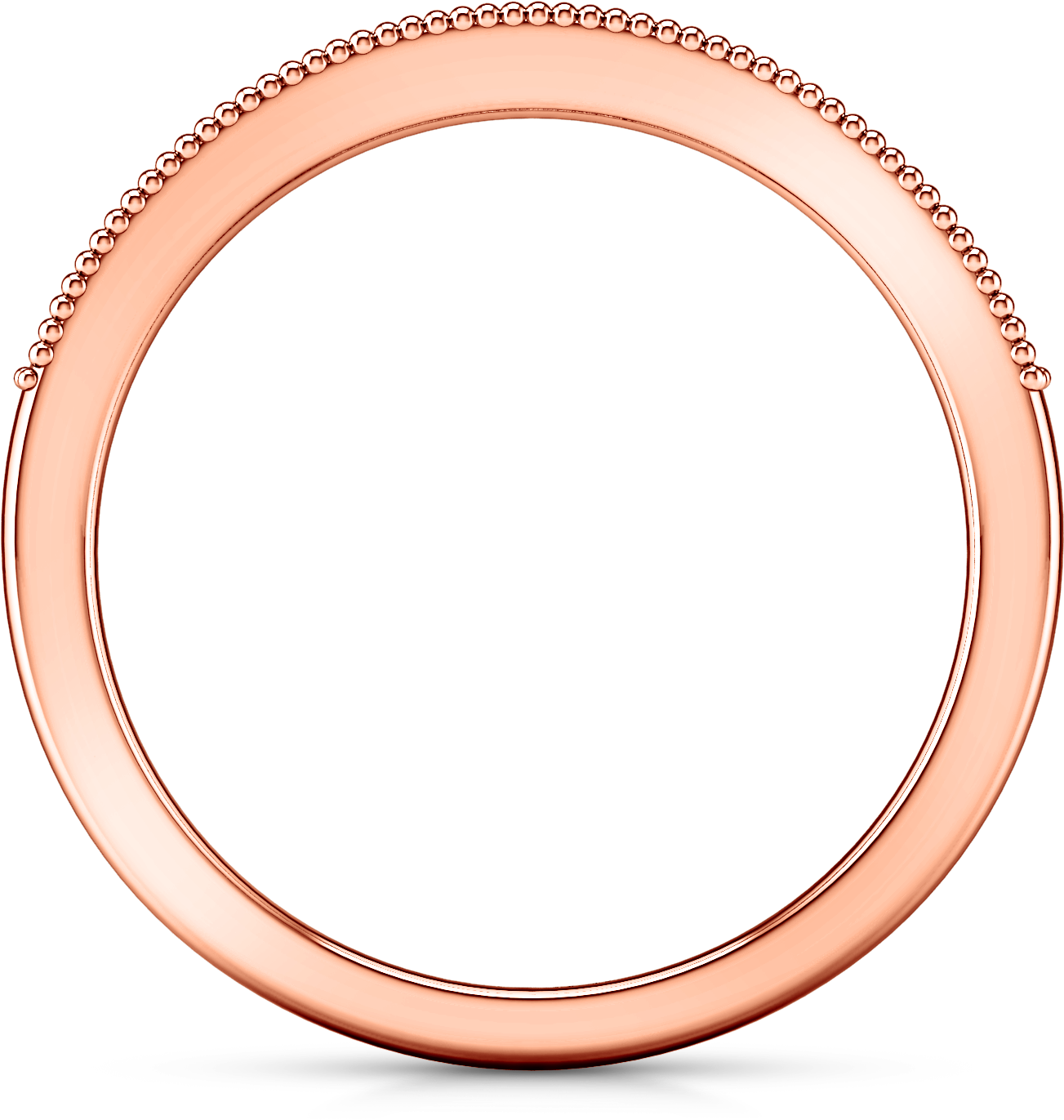 Diamond Wedding Band Tiffany Cts K Rose Ⓒ - Circle Clipart (1440x1440), Png Download