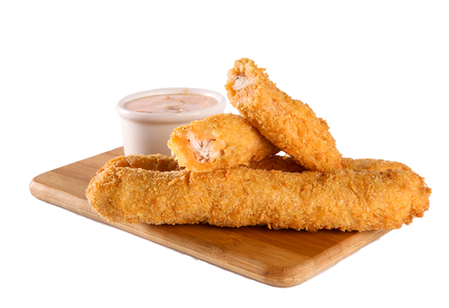 Chicken Strips - Bk Chicken Fries Clipart (689x535), Png Download