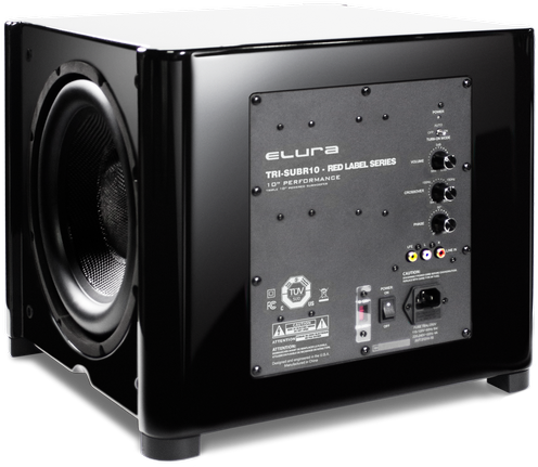 Elura Trisub 10 Iso Back Screenless - Subwoofer Clipart (582x582), Png Download
